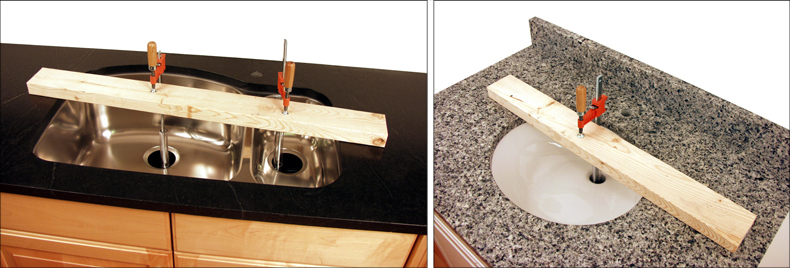 How to secure undermount sink to granite